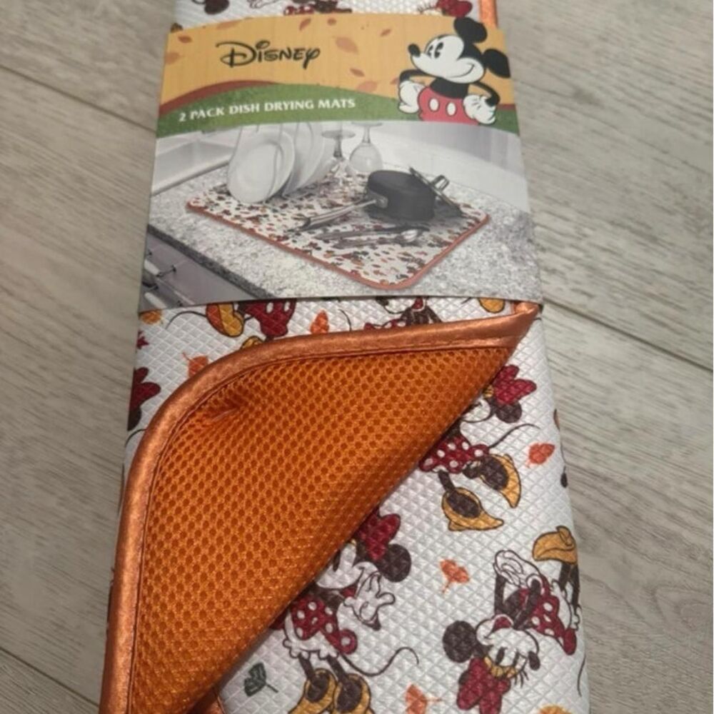 Disney 2 Pack Dish Drying Mats
